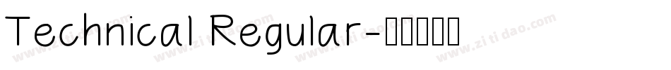 Technical Regular字体转换